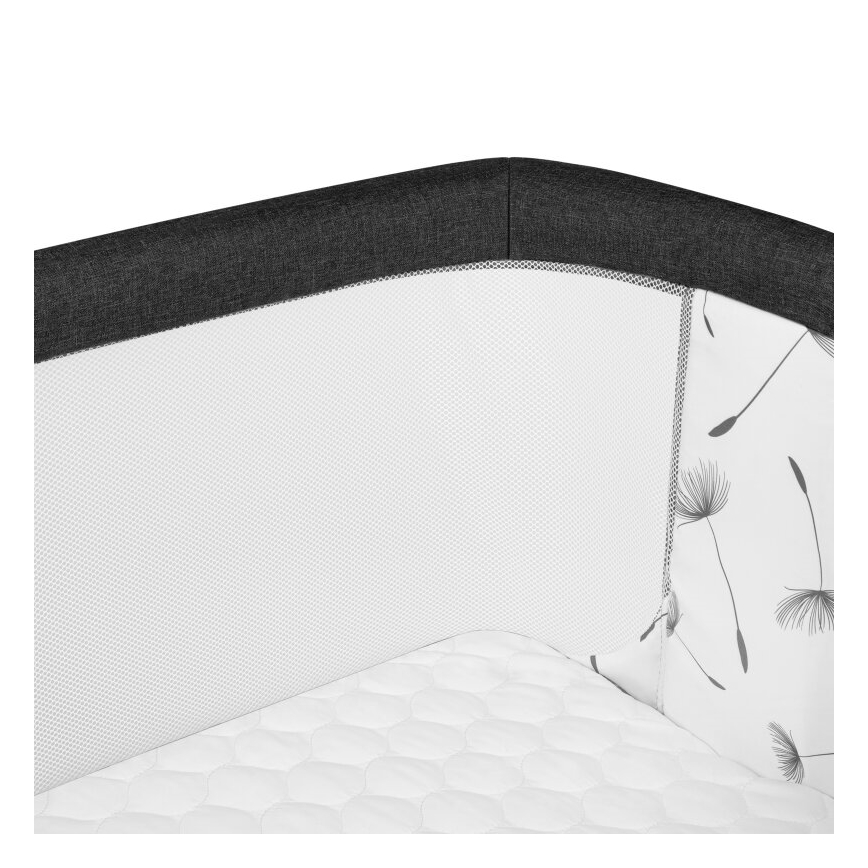 Lionelo - AURORA 3-in-1 lasten pinnasänky, musta