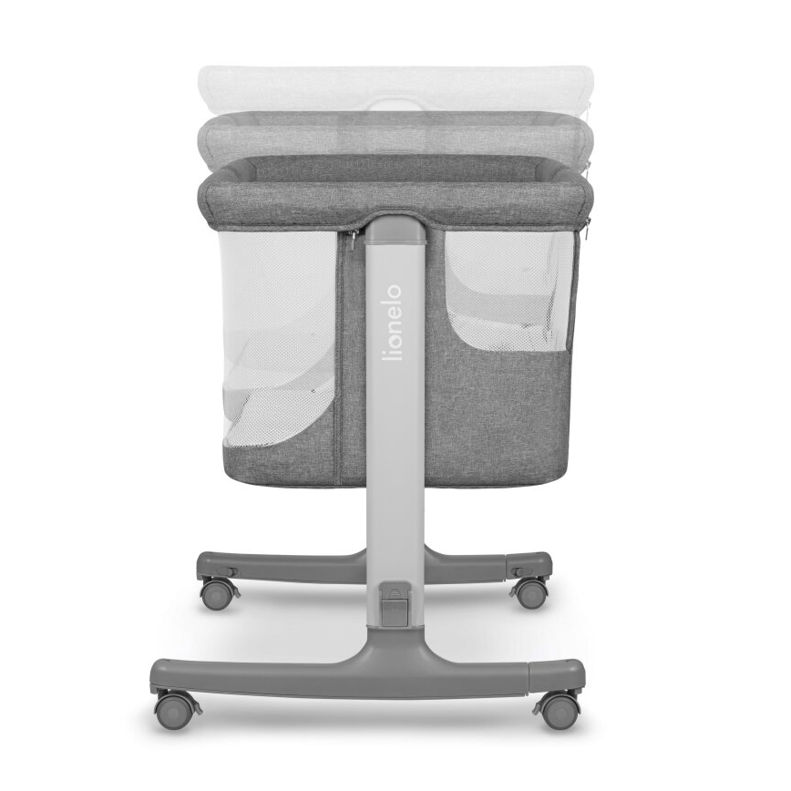 Lionelo - AURORA 3-in-1 vauvan pinnasänky, tummanharmaa