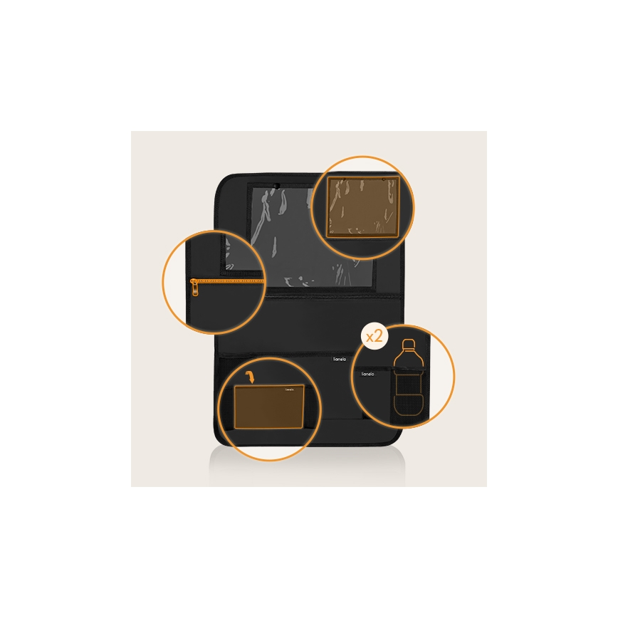 Lionelo - Auton istuintasku SEAT ORGANIZER musta
