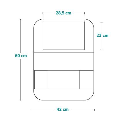 Lionelo - Auton järjestäjä SEAT ORGANIZER Musta