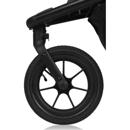 Lionelo - AZURA urheiluvaunut musta