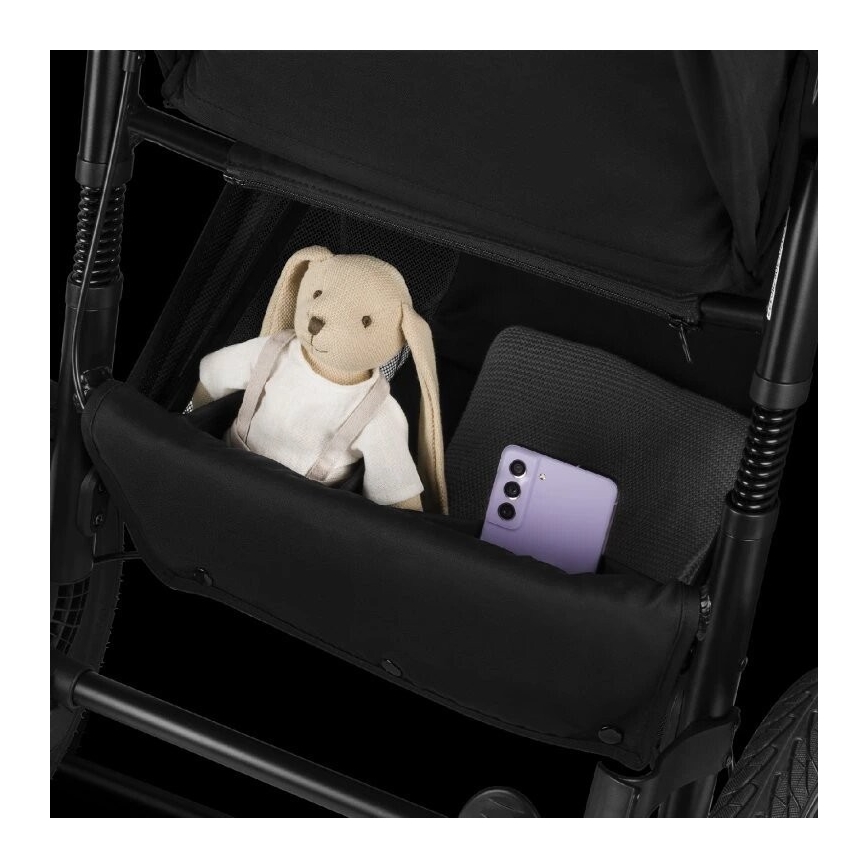 Lionelo - AZURA urheiluvaunut musta