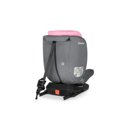 Lionelo - BASTIAAN i-Size lasten turvaistuin 40-150 cm harmaa/vaaleanpunainen