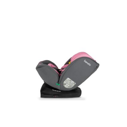 Lionelo - BASTIAAN i-Size lasten turvaistuin 40-150 cm harmaa/vaaleanpunainen