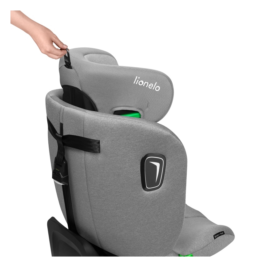 Lionelo - BRAVE i-Size kääntyvä turvaistuin jalustalla 40-150 cm Grey Stone