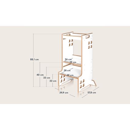 Lionelo - CASS-oppimistorni, valkoinen