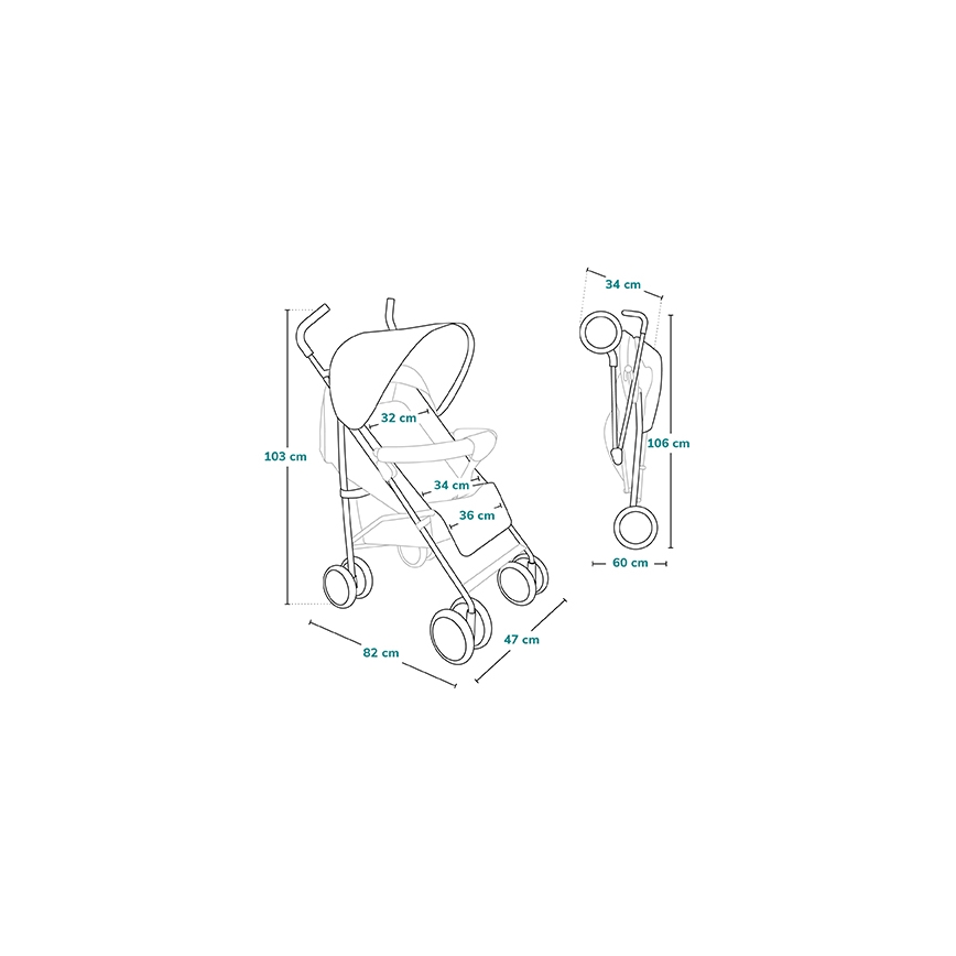 Lionelo - ELIA-matkarattaat, tummanharmaa