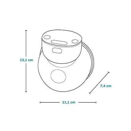 Lionelo - Sähköinen ladattava rintapumppu FIDI FREE SIMPLE 5V 1000 mAh 180 ml