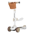 Lionelo - FRANKY lasten 2-in-1 potkulauta, valkoinen/beige