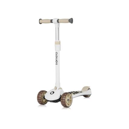 Lionelo - FRANKY lasten 2-in-1 potkulauta, valkoinen/beige