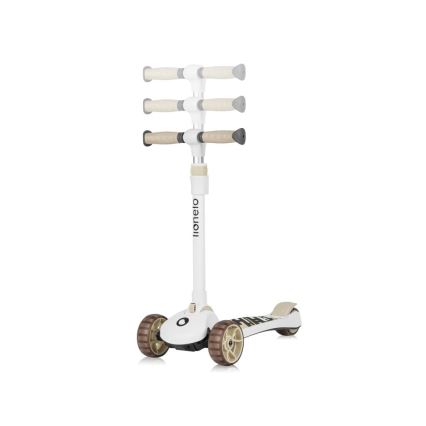 Lionelo - FRANKY lasten 2-in-1 potkulauta, valkoinen/beige