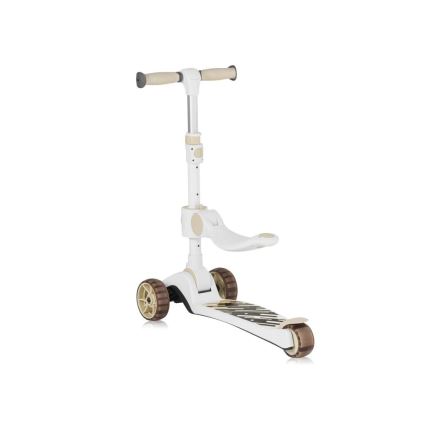 Lionelo - FRANKY lasten 2-in-1 potkulauta, valkoinen/beige