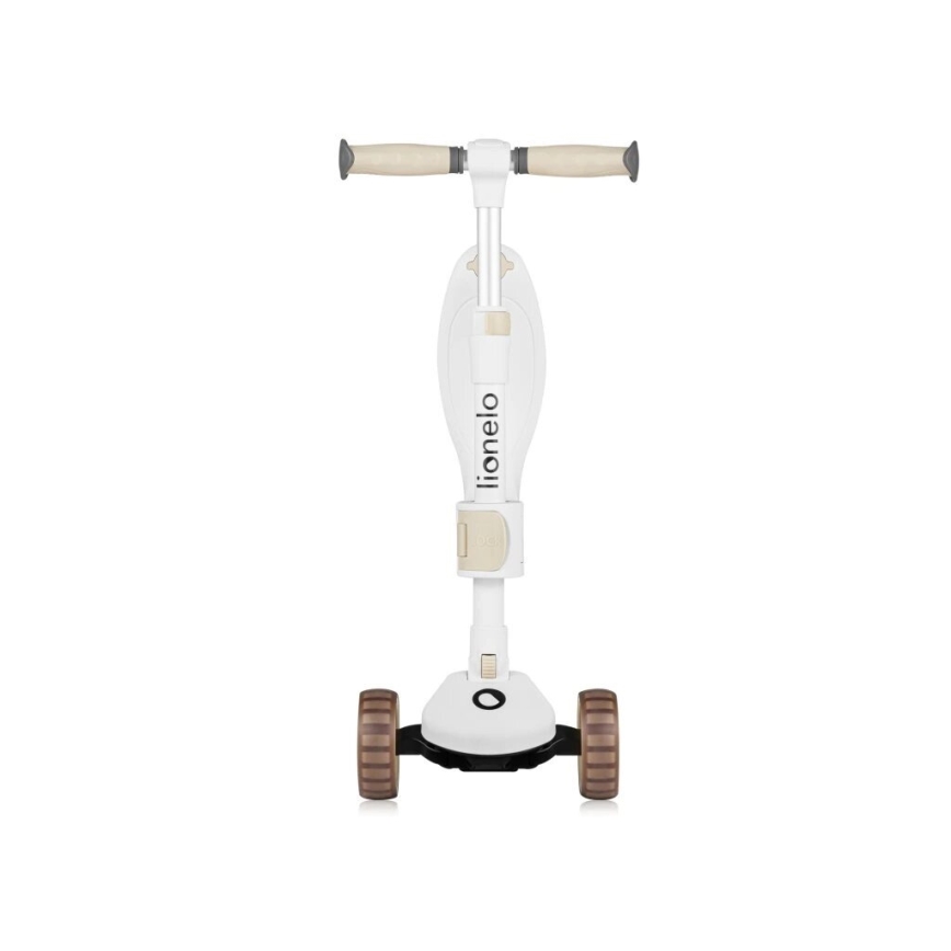 Lionelo - FRANKY lasten 2-in-1 potkulauta, valkoinen/beige