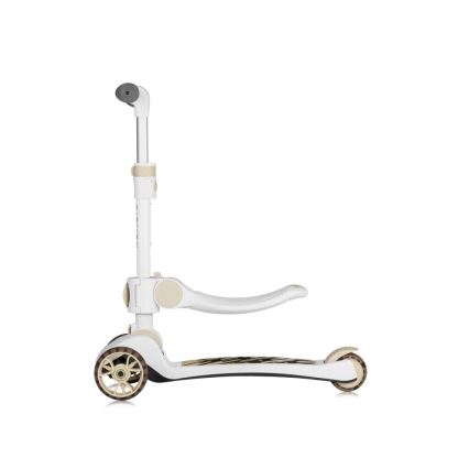 Lionelo - FRANKY lasten 2-in-1 potkulauta, valkoinen/beige