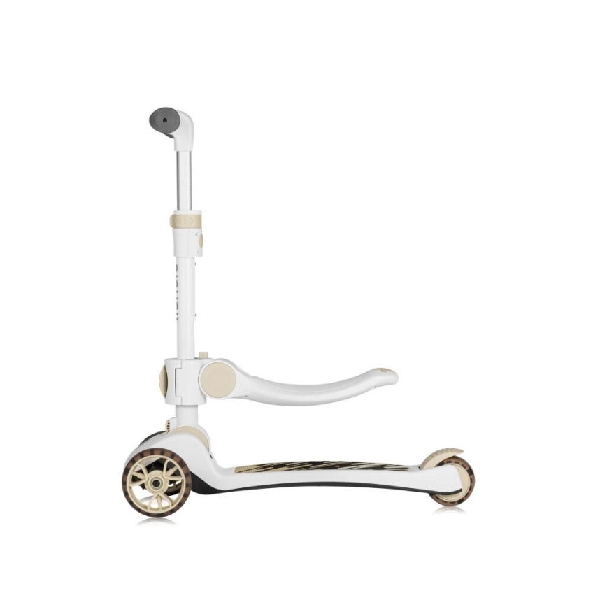 Lionelo - FRANKY lasten 2-in-1 potkulauta, valkoinen/beige