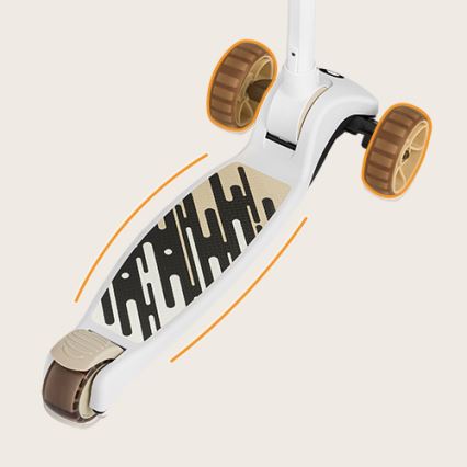 Lionelo - FRANKY lasten 2-in-1 potkulauta, valkoinen/beige