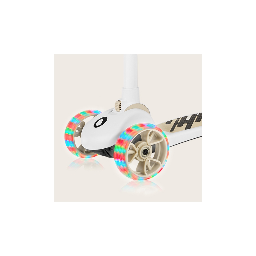 Lionelo - FRANKY lasten 2-in-1 potkulauta, valkoinen/beige
