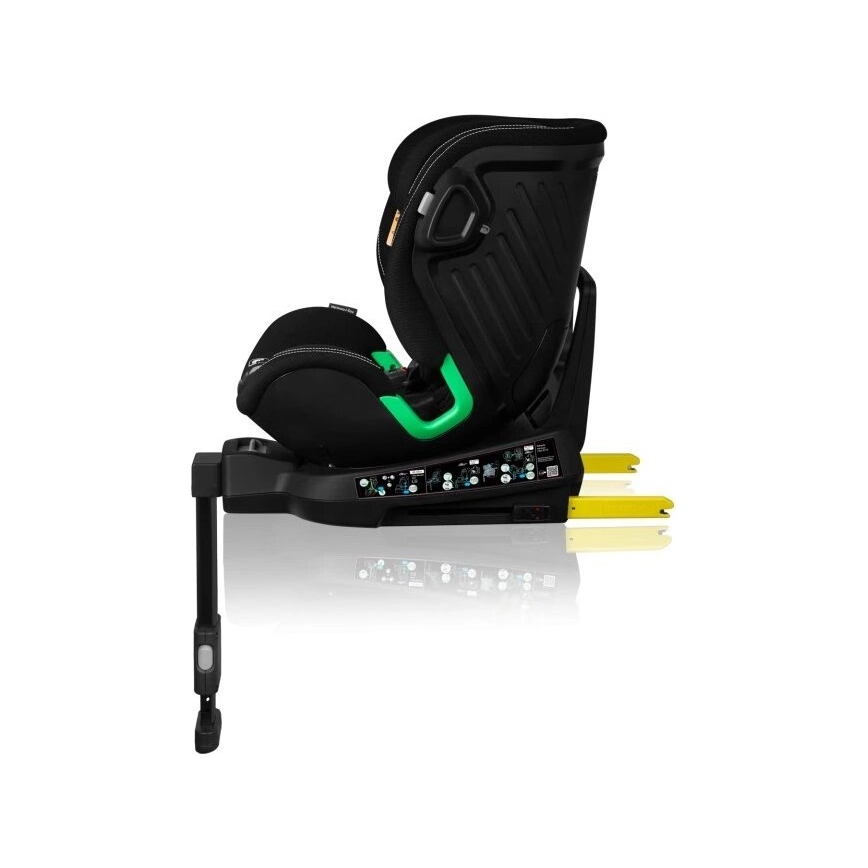 Lionelo - Turvaistuin kääntyvällä alustalla HARMONY i-Size 40-150 cm musta