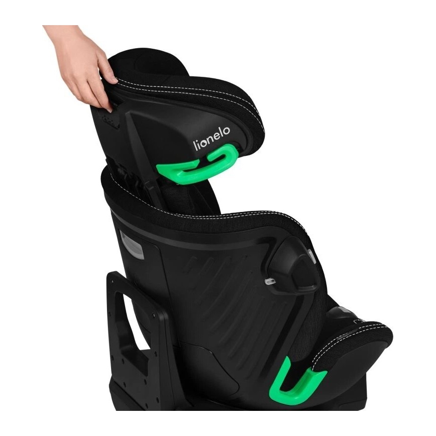 Lionelo - Turvaistuin kääntyvällä alustalla HARMONY i-Size 40-150 cm musta
