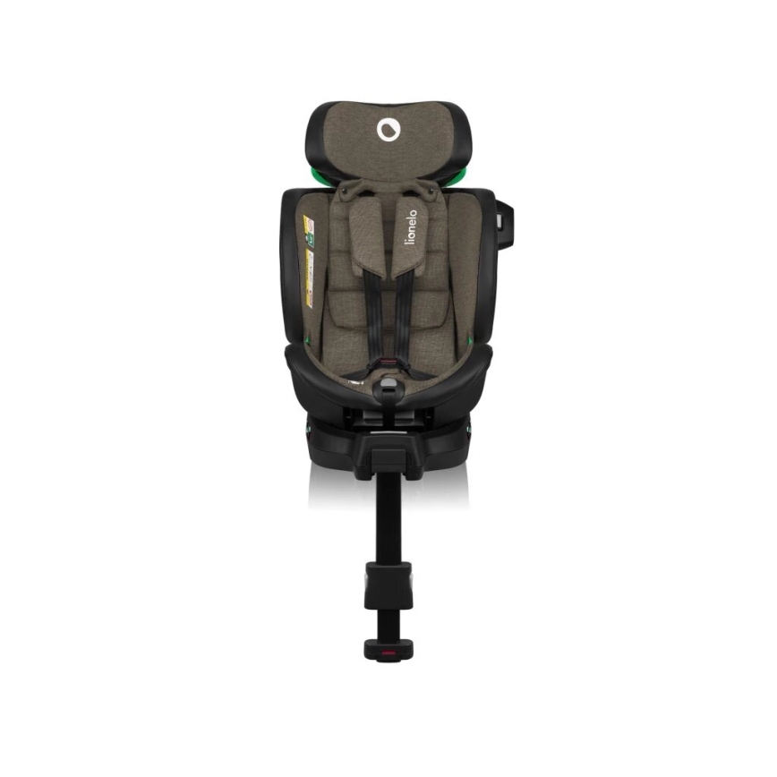 Lionelo - Turvaistuin jalustalla, kääntyvä HARMONY i-Size 40-150 cm musta/oliivinvihreä