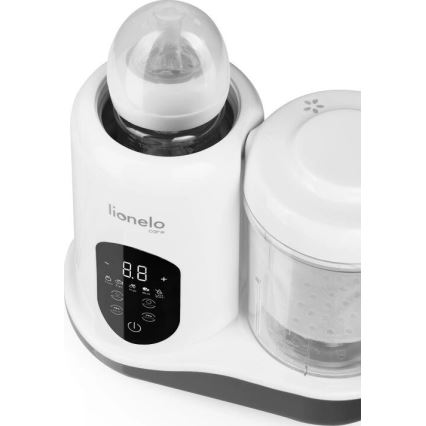 Lionelo - Höyrykeitin 5-in-1 BABYMENU 110W/230V valkoinen/harmaa