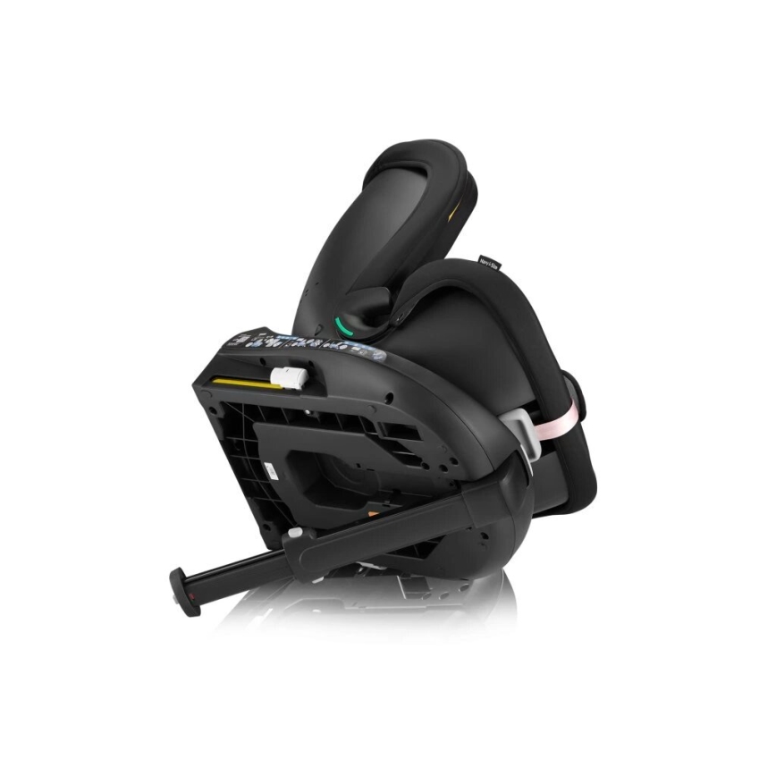 Lionelo - Turvaistuin kääntyvällä jalustalla NAVY i-Size 40-150 cm musta/vaaleanpunainen