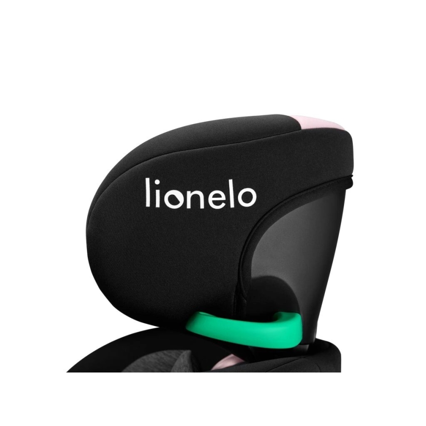 Lionelo - Turvaistuin kääntyvällä jalustalla NAVY i-Size 40-150 cm musta/vaaleanpunainen