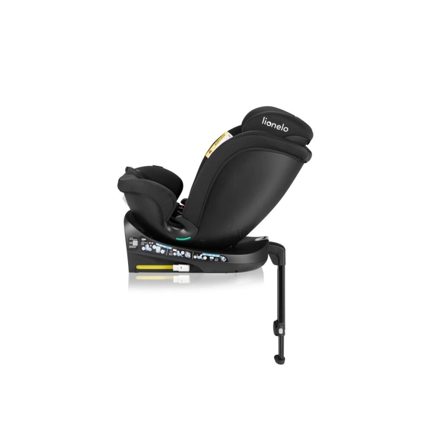 Lionelo - Turvaistuin kääntyvällä jalustalla NAVY i-Size 40-150 cm musta