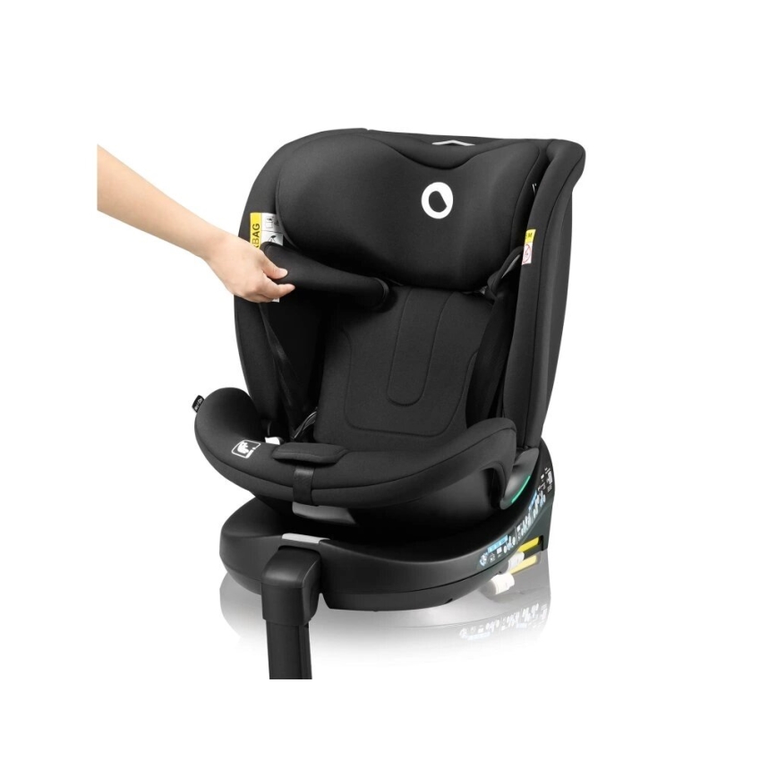 Lionelo - Turvaistuin kääntyvällä jalustalla NAVY i-Size 40-150 cm musta