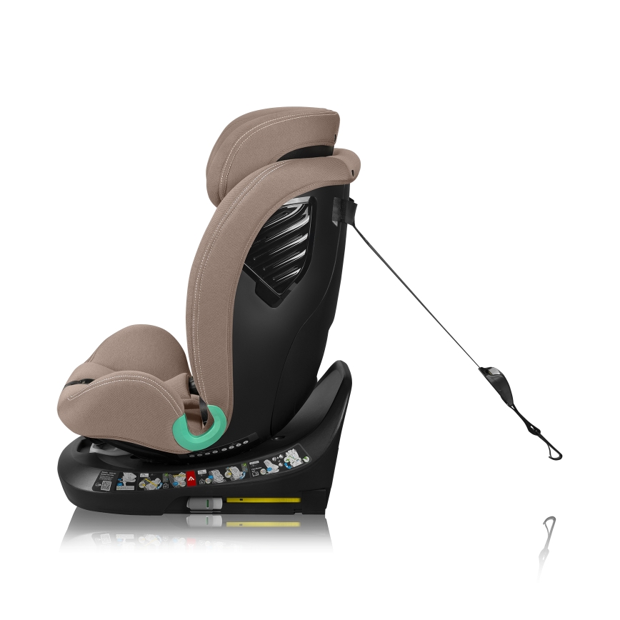 Lionelo - Kääntyvä auton turvaistuin jalustalla BASTIAAN ONE i-Size 40-150 cm hiekansävyinen beige