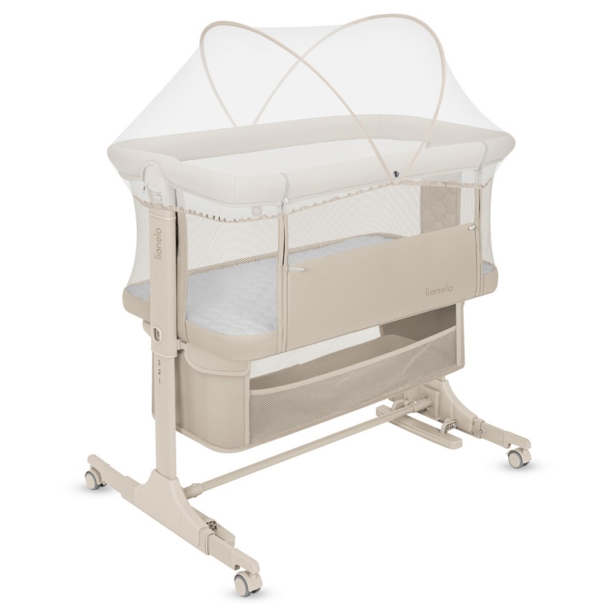 Lionelo - JODIE 3-in-1-vauvansänky, beige/kerma