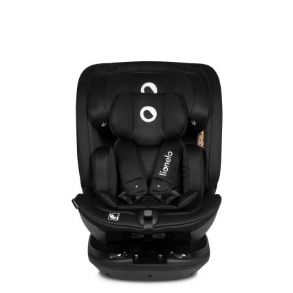 Lionelo - Käännettävä turvaistuin jalustalla BASTIAAN i-Size 40-150 cm Black Carbon