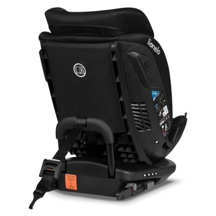 Lionelo - Käännettävä turvaistuin jalustalla BASTIAAN i-Size 40-150 cm Black Carbon