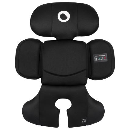 Lionelo - Käännettävä turvaistuin jalustalla BASTIAAN i-Size 40-150 cm Black Carbon