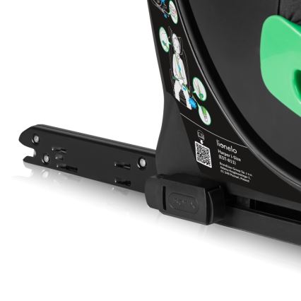 Lionelo - Käännettävä turvaistuin jalustalla HARPER i-Size 76-150 cm Black Carbon