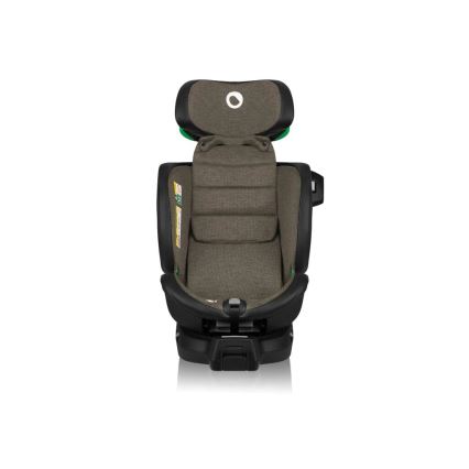 Lionelo - Kääntyvä lasten turvaistuin jalustalla HARMONY i-Size 40-150 cm musta/oliivinvihreä