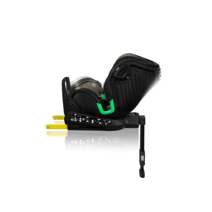 Lionelo - Kääntyvä lasten turvaistuin jalustalla HARMONY i-Size 40-150 cm musta/oliivinvihreä