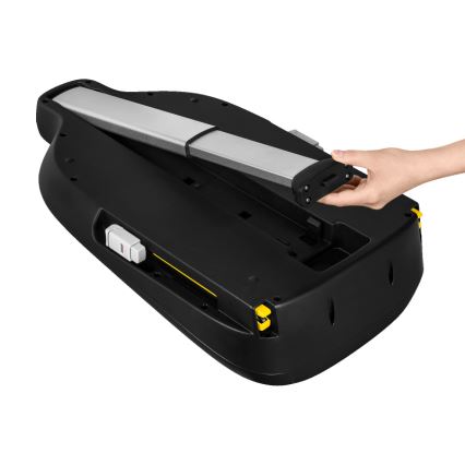 Lionelo - Kääntyvä turvaistuin jalustalla ASTRID SET i-Size 40-87 cm musta/harmaa