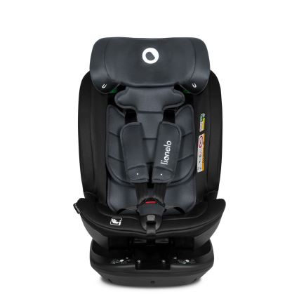 Lionelo - Kääntyvä turvaistuin jalustalla BASTIAAN i-Size 40-150 cm Grey Stone