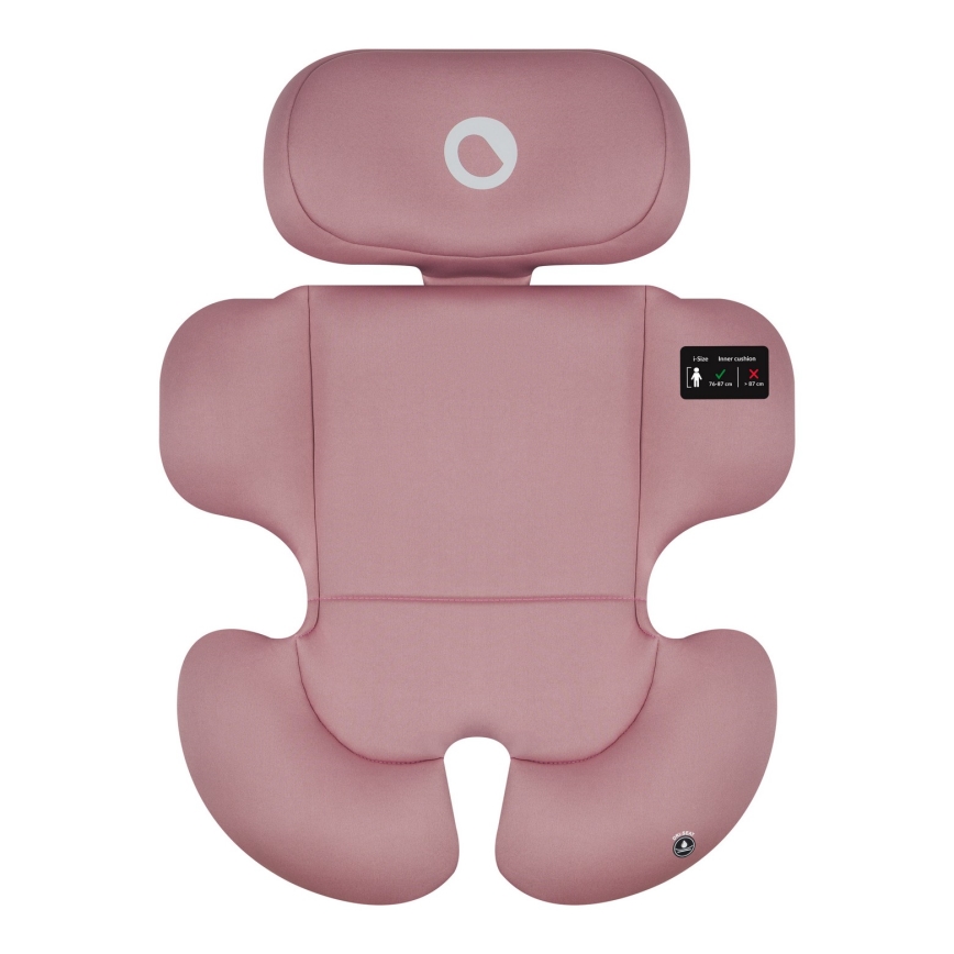 Lionelo - Kääntyvä turvaistuin jalustalla BASTIAAN i-Size 40-150 cm Pink Rose