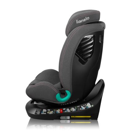 Lionelo - Kääntyvä auton turvaistuin jalustalla BASTIAAN ONE i-Size 40-150 cm Pink Rose