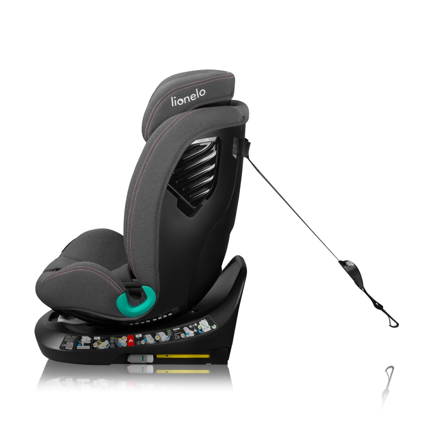 Lionelo - Kääntyvä auton turvaistuin jalustalla BASTIAAN ONE i-Size 40-150 cm Pink Rose