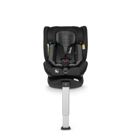 Lionelo - Kääntyvä turvaistuin jalustalla BRAAM i-Size 40-150 cm Black Carbon