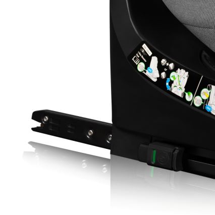 Lionelo - Kääntyvä turvaistuin jalustalla BRAVE i-Size 40-150 cm Grey Stone