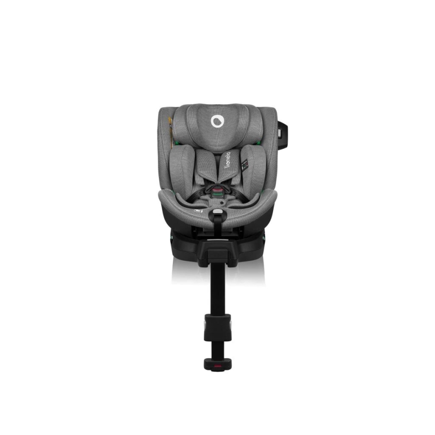 Lionelo - Kääntyvä turvaistuin jalustalla HARMONY i-Size 40-150 cm harmaa