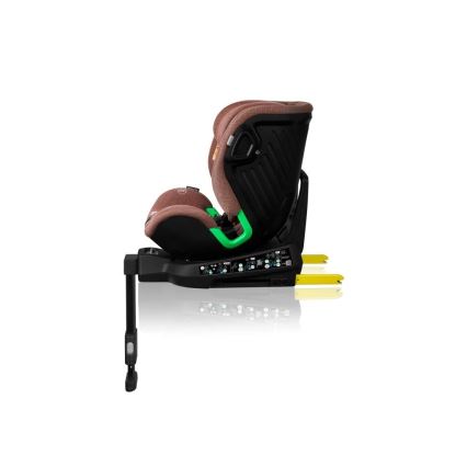 Lionelo - Kääntyvä turvaistuin jalustalla HARMONY i-Size 40-150 cm tiilenpunainen