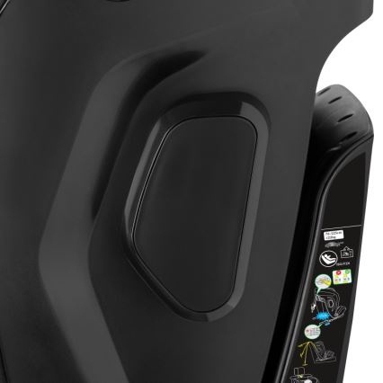 Lionelo - Kääntyvä turvaistuin jalustalla HARPER i-Size 76-150 cm Musta Carbon