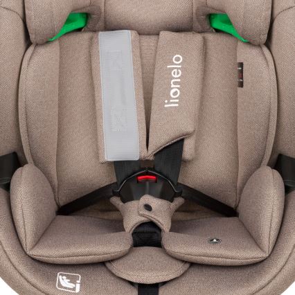 Lionelo - Kääntyvä turvaistuin jalustalla LAVENDER i-Size 76-150 cm Beige Latte