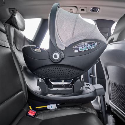 Lionelo - Kääntyvä turvaistuin jalustalla MOXIE SET i-Size 40-87 cm Beige Sand