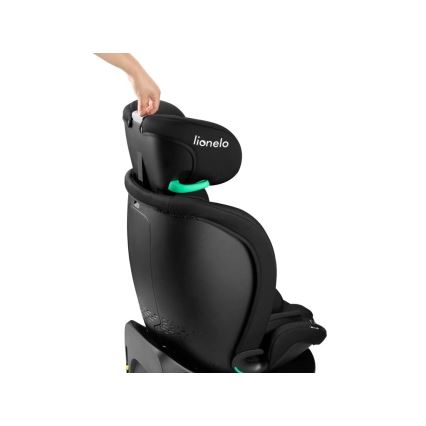 Lionelo - Kääntyvä turvaistuin jalustalla NAVY i-Size 40-150 cm musta